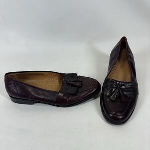 Massimo Emporio Men Burgundy Loafers Kiltie Tassel Dress Shoes Size 11 EE Shoes